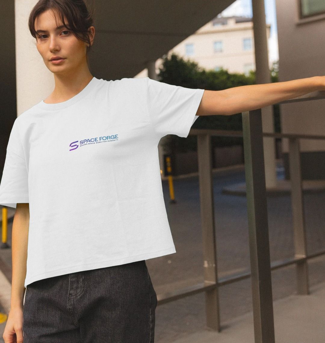 Womens Boxy Industrial Revolution Purpose Tee