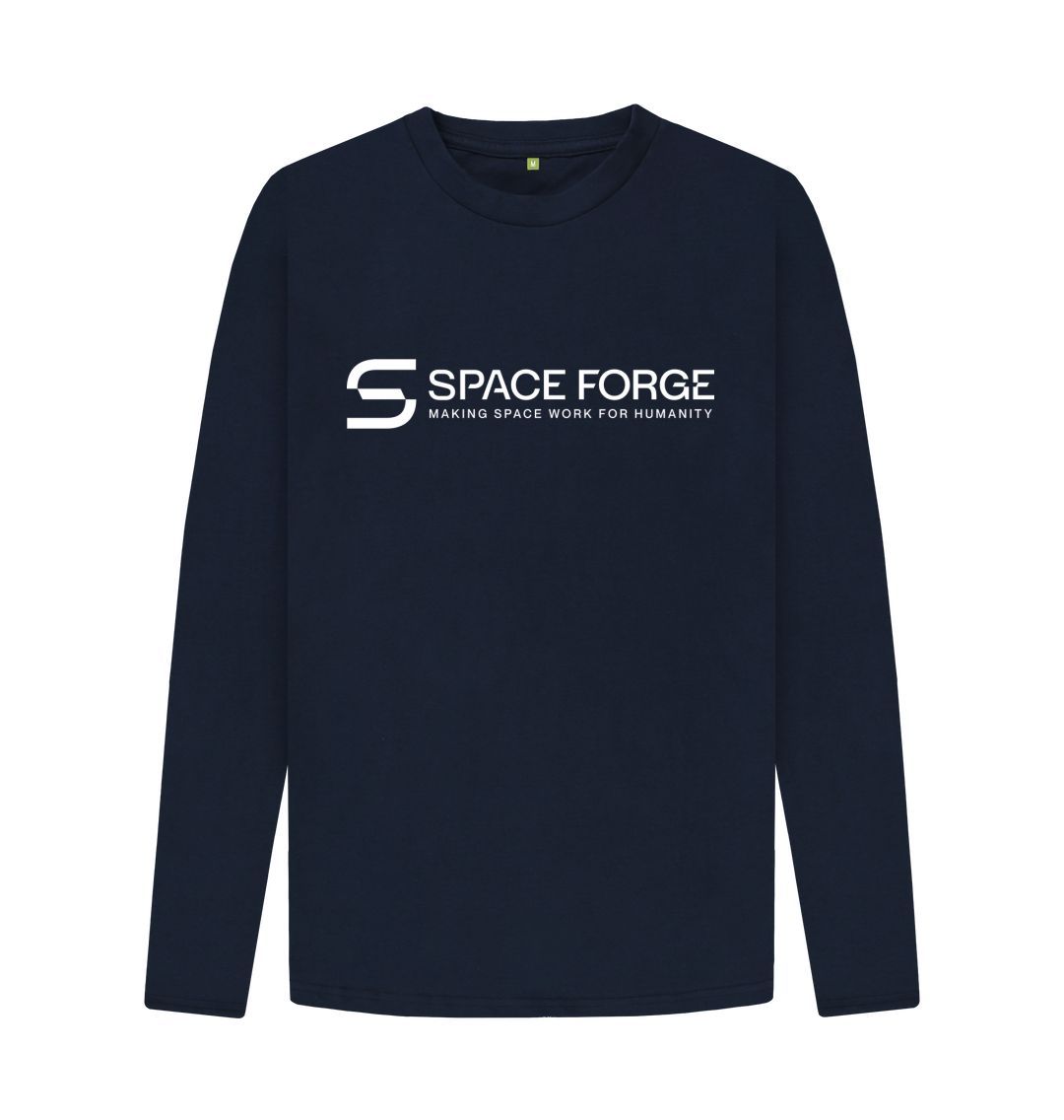 Navy Blue Mens Classic Long Sleeve