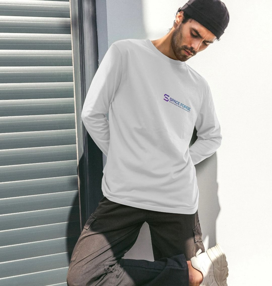 Mens Space for Humanity Long Sleeve Shirt