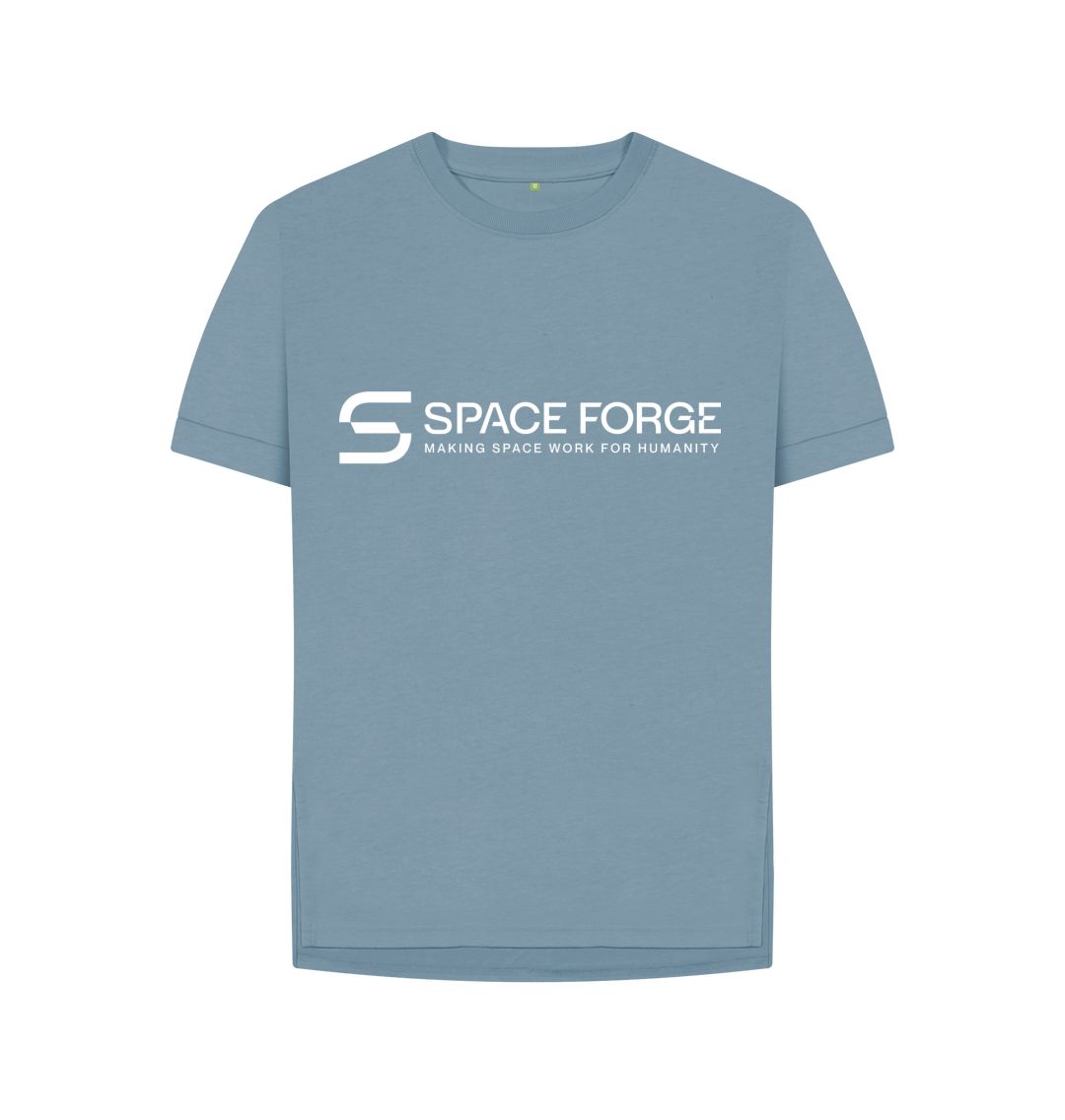 Stone Blue Womens Classic Relaxed Fit Tee