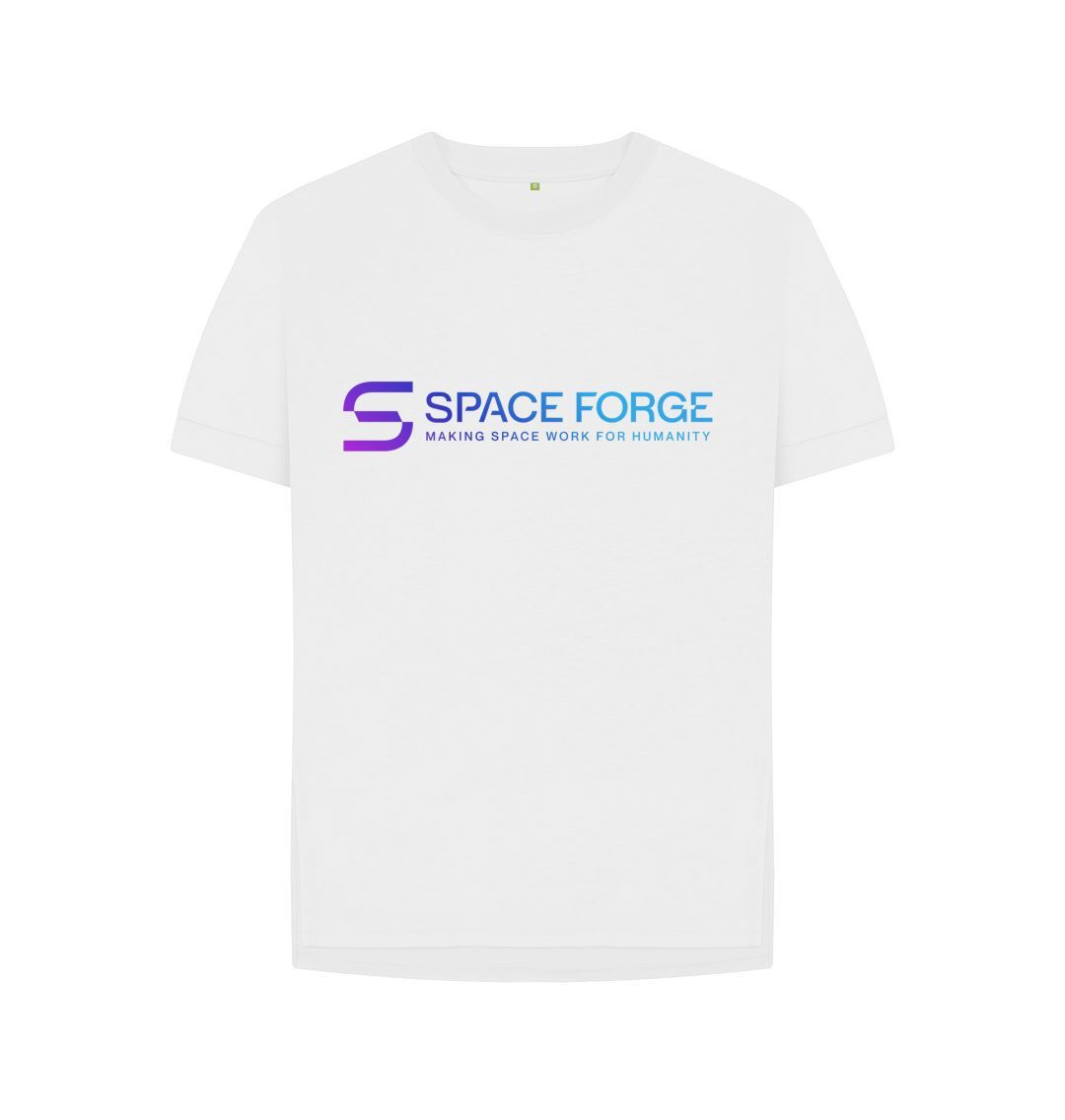 White Womens Dawn of a New Age Relaxed Fit Tee