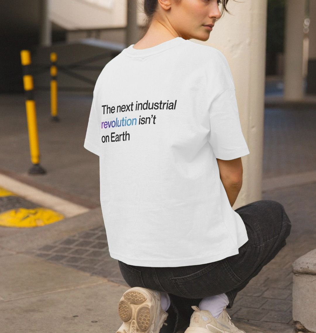 Womens Boxy Industrial Revolution Purpose Tee