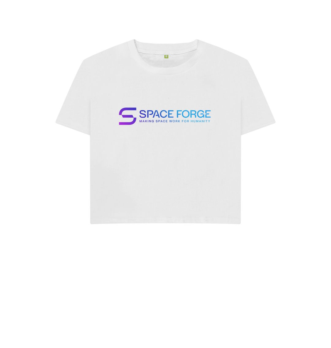 White Womens Dawn of a New Age Boxy Fit Tee