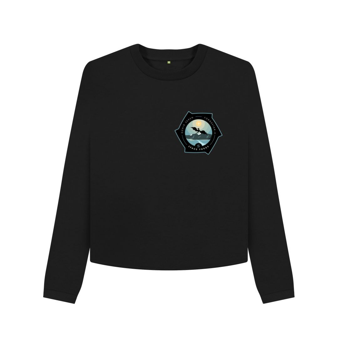 Black Womens Cropped Sweater