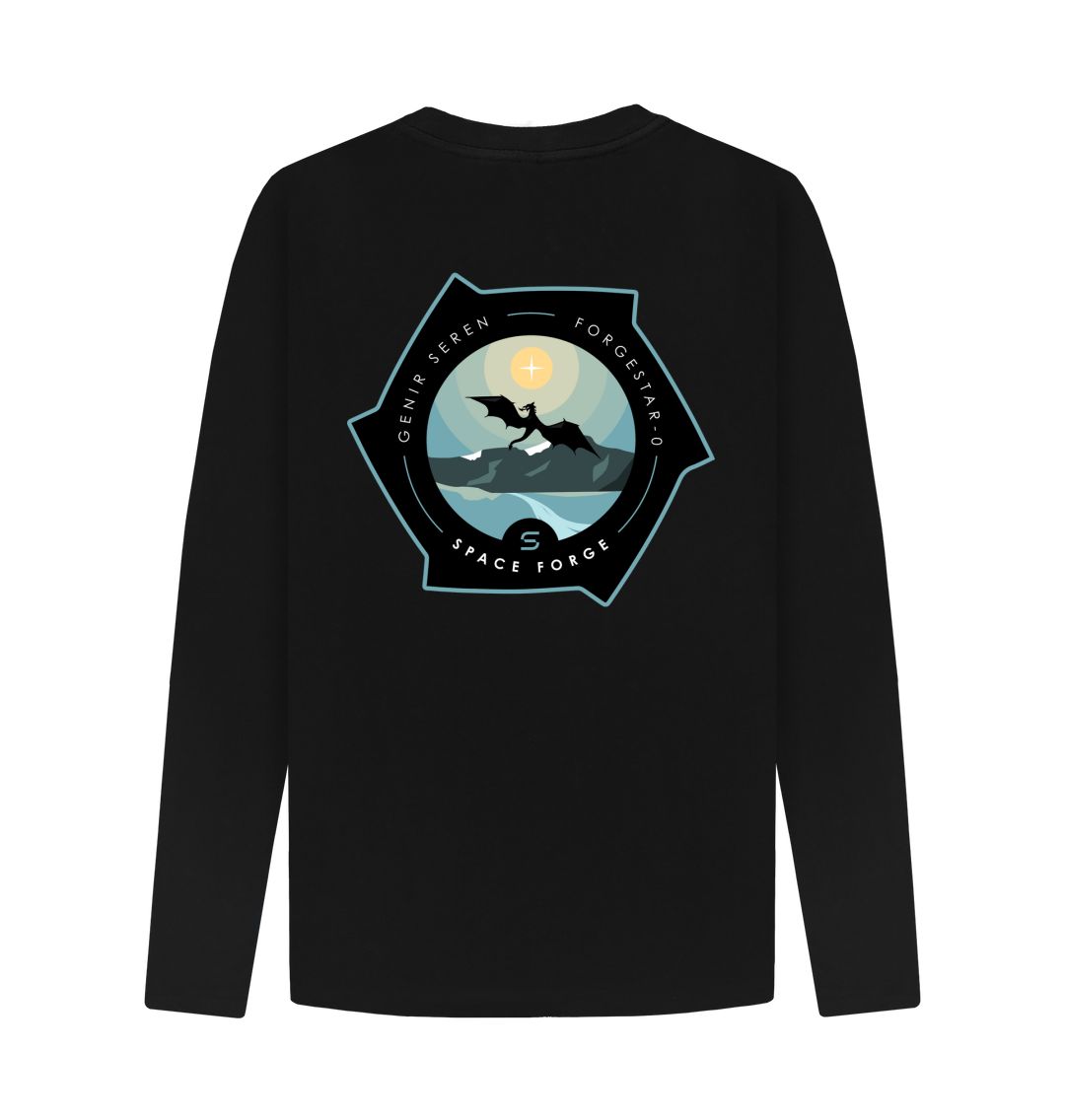 Black Mens Long Sleeve shirt
