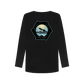 Black Printed Long Sleeve T Shirt Back