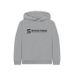 Athletic Grey Printed Kids Hoodie Front