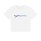 White Printed T-shirt Front