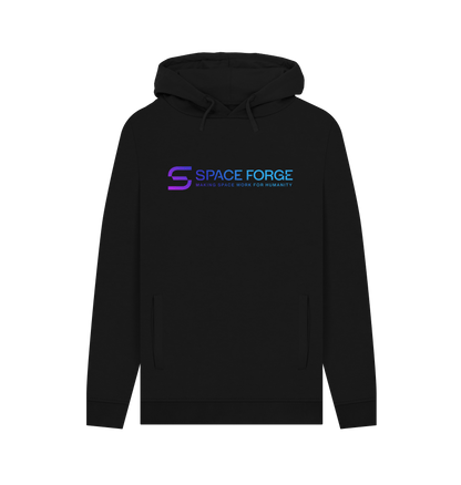 Black Printed Hoody Front