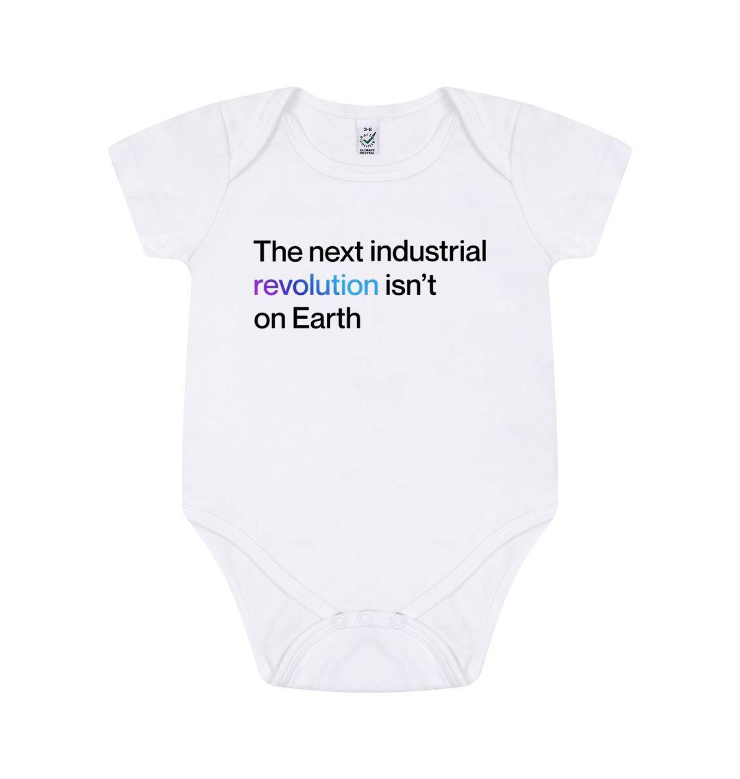 White Industrial Revolution Babygrow
