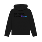 Black Printed Hoody Back