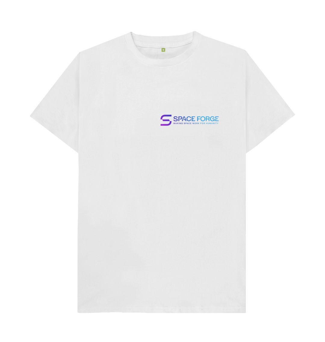 White Mens Space for Humanity Purpose Tee