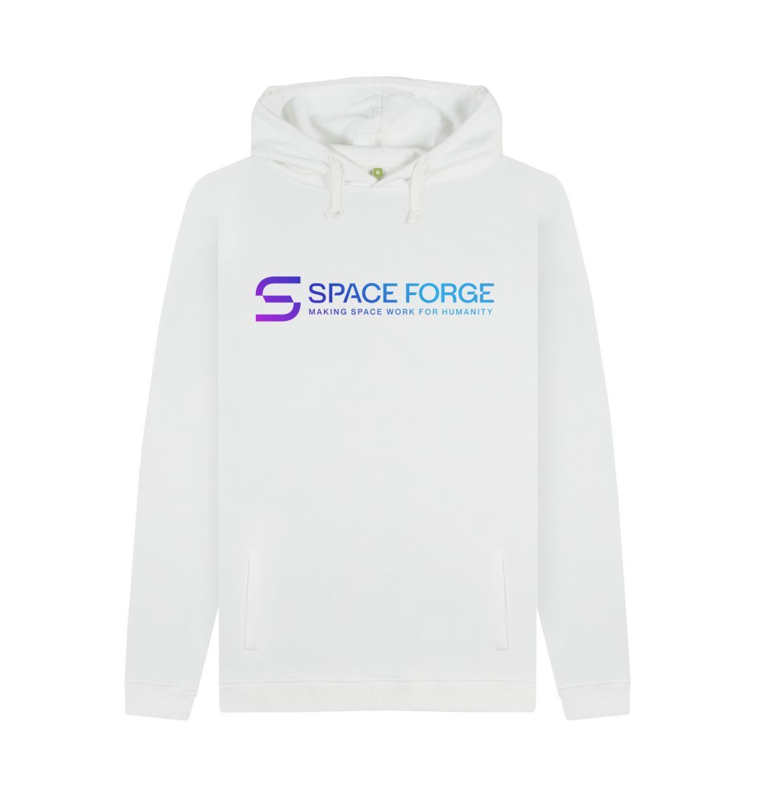 White Mens Dawn of a New Age Pullover Hoodie