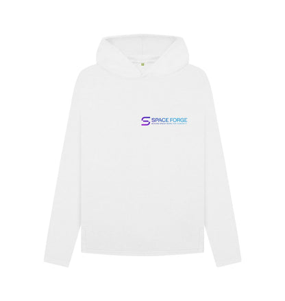 White Womens Space for Humanity Purpose Hoodie