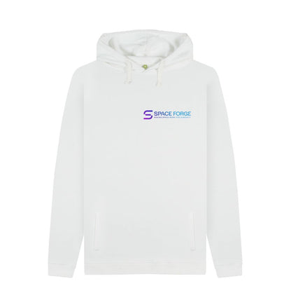 White Mens Space for Humanity Purpose Hoodie