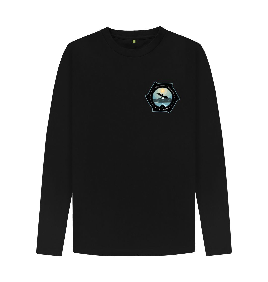 Black Mens Long Sleeve shirt